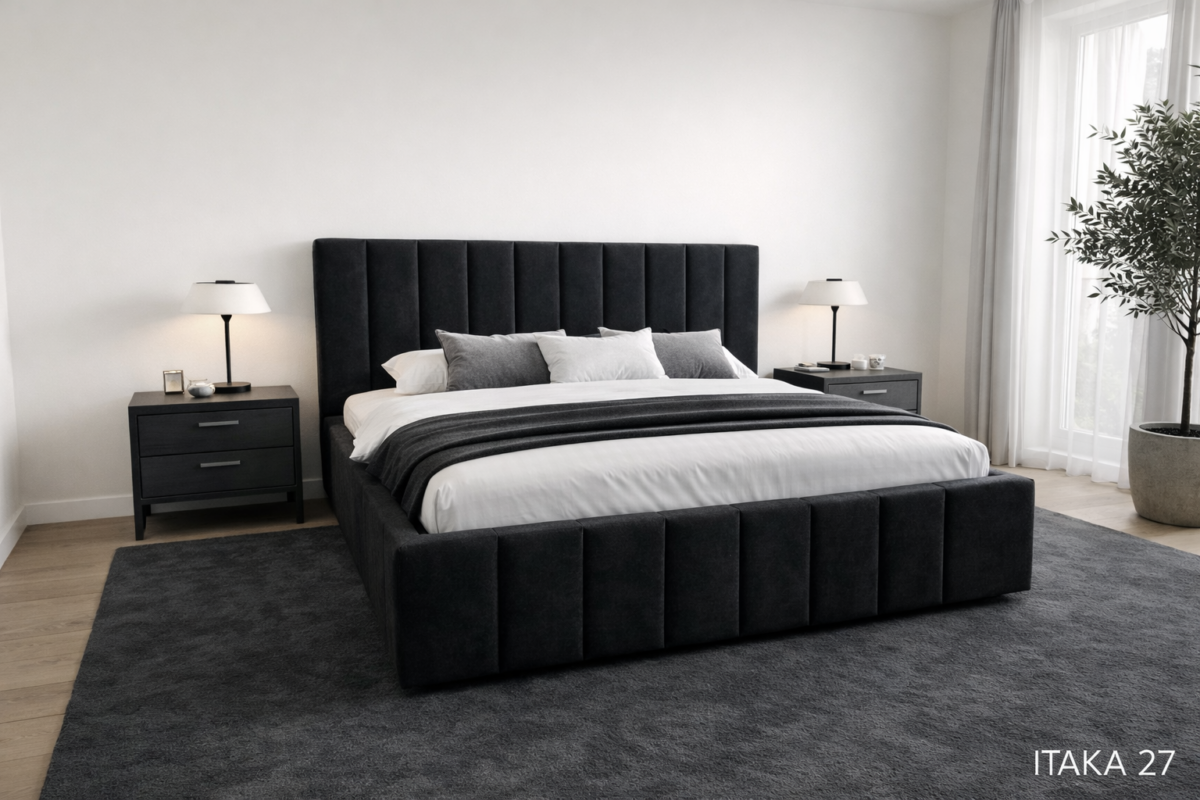 Łóżko tapicerowane Azzurro Materiał- Itaka