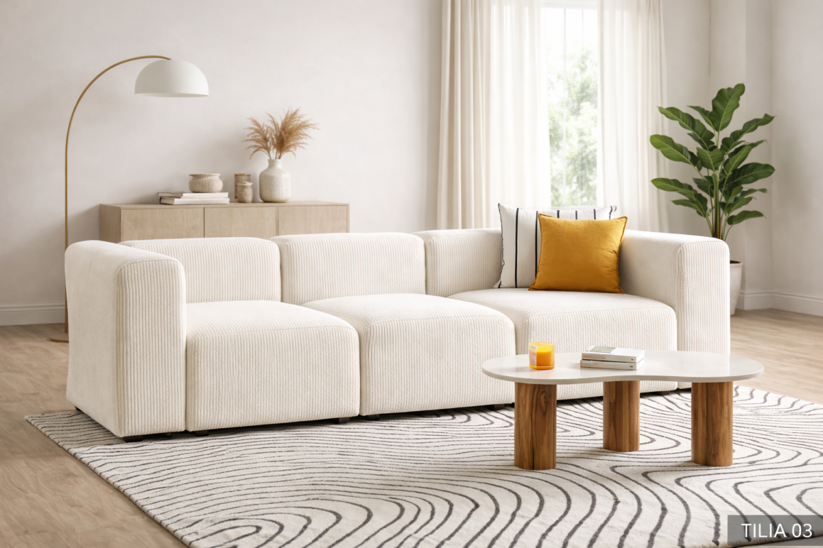 Sofa Mela- Materiał Tilia