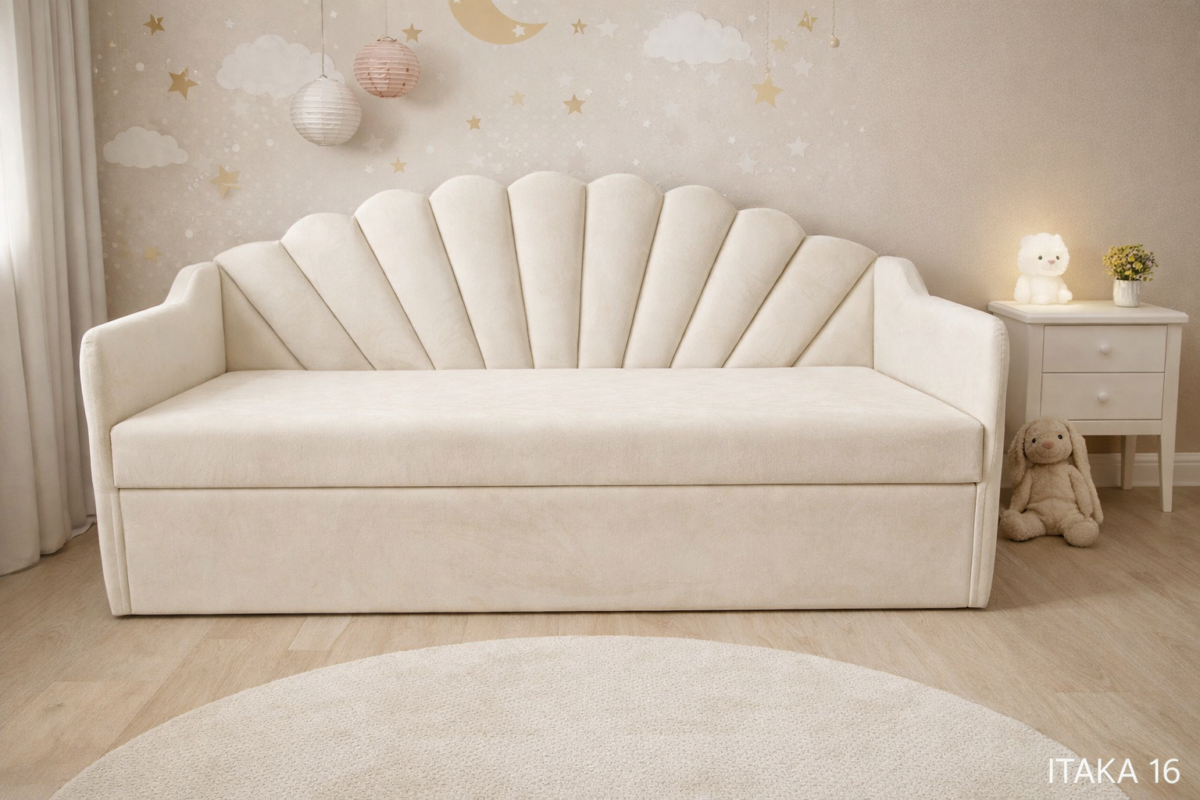 Łóżko dziecięce Muszelka Materiał- Itaka